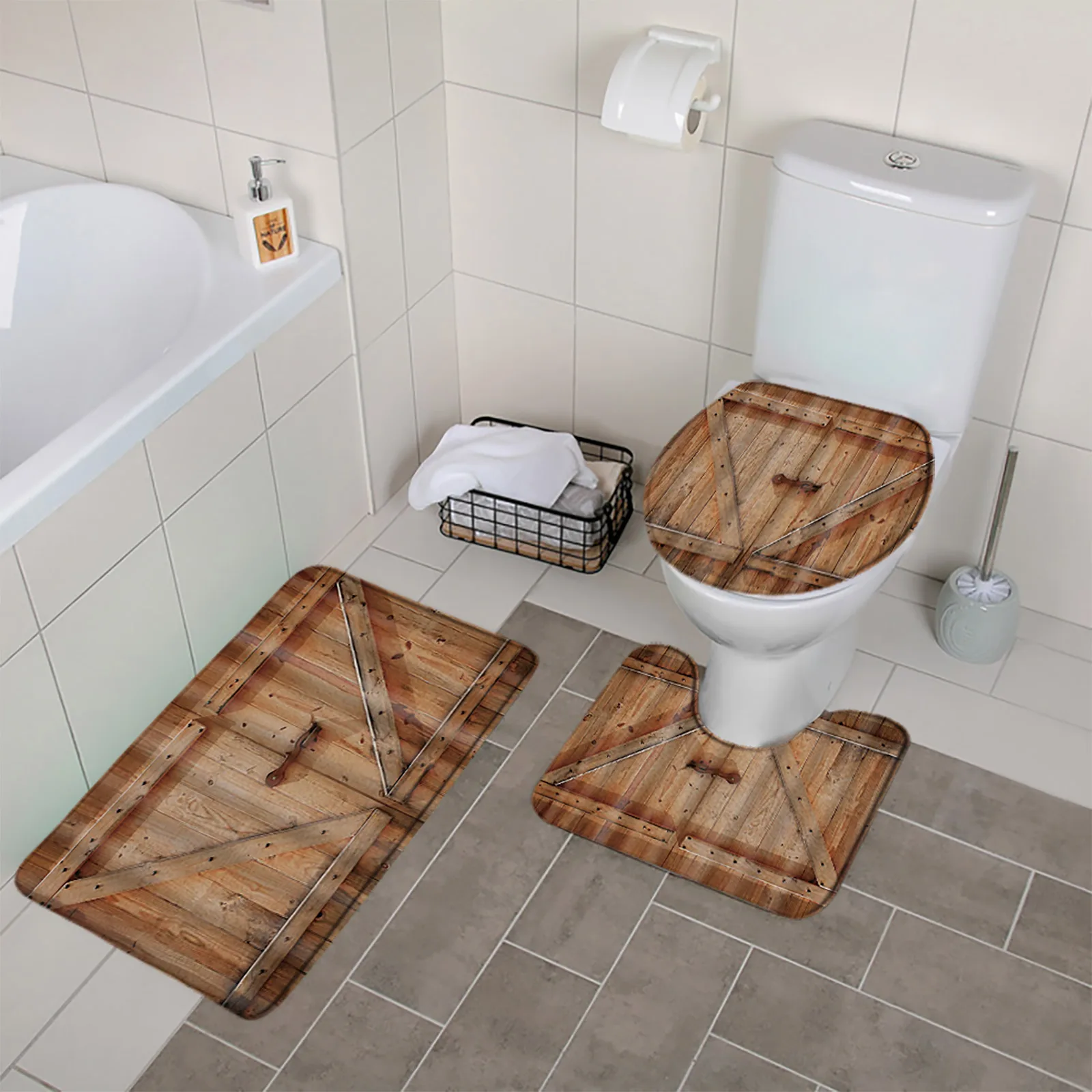 Tapis bambou pour salle de bain - douceur toilette