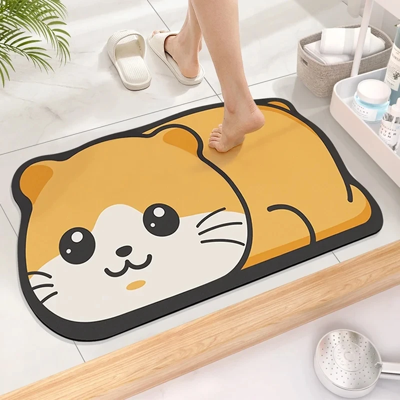 Tapis de salle de bain - chaton réveur