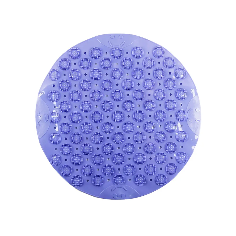 Tapis rond salle de bain - violet étoilé