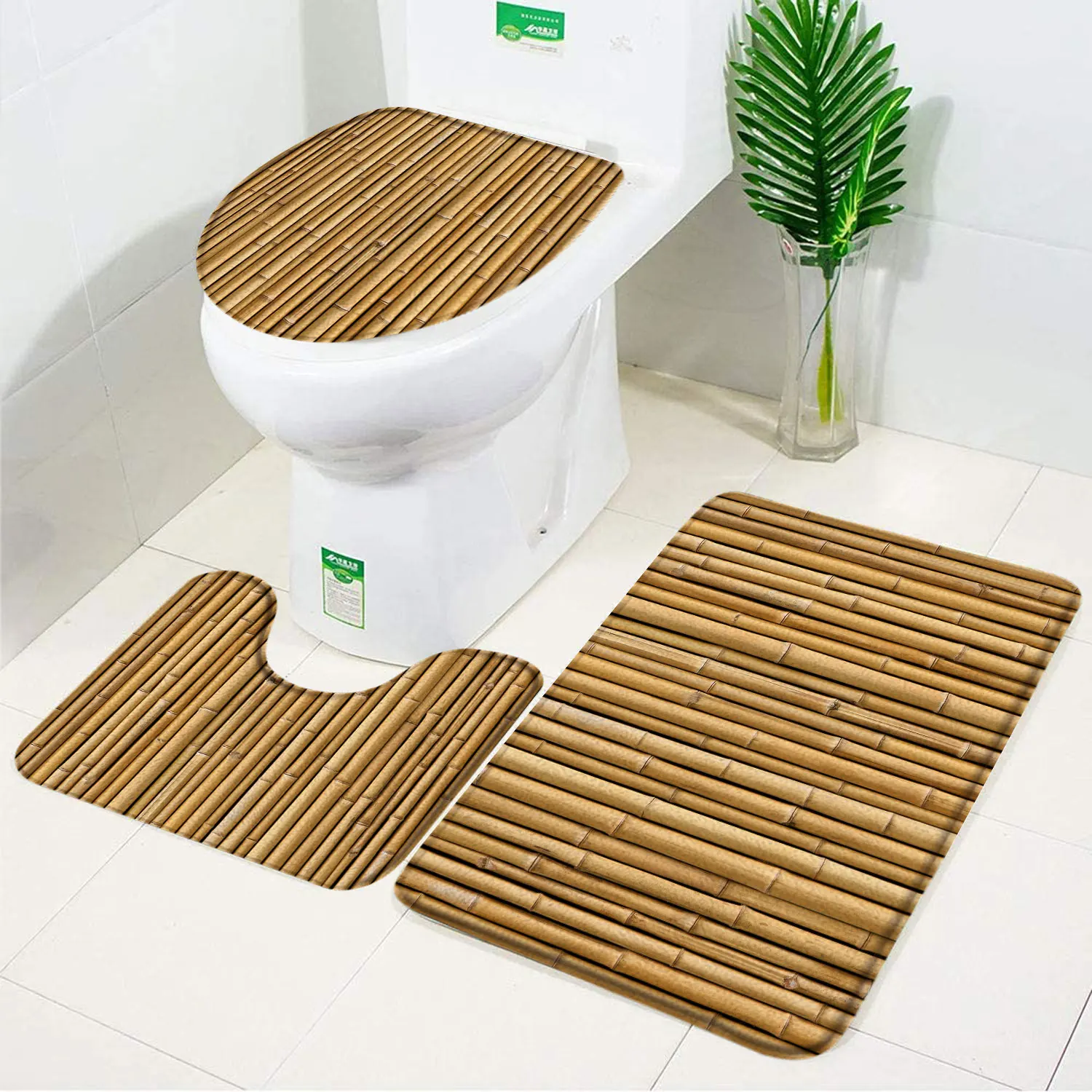 Tapis bambou pour salle de bain - bambou chic