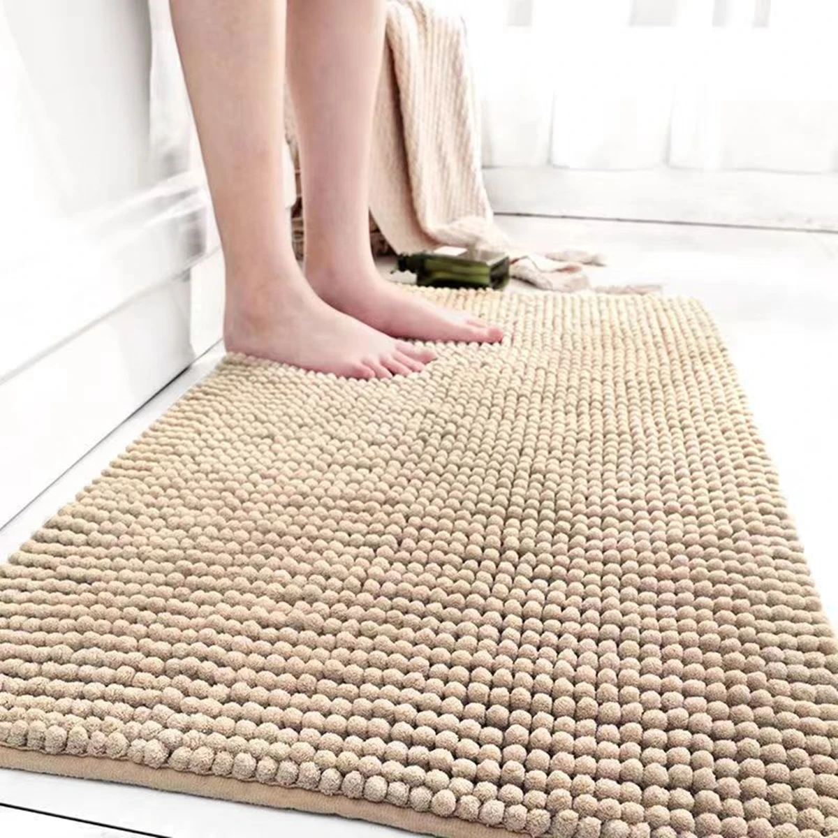 Tapis antidérapant salle de bain - tapis nuageux