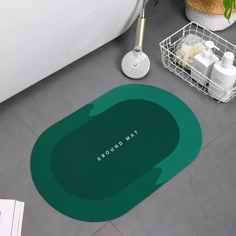 Tapis rond salle de bain - tapis émeraude unique