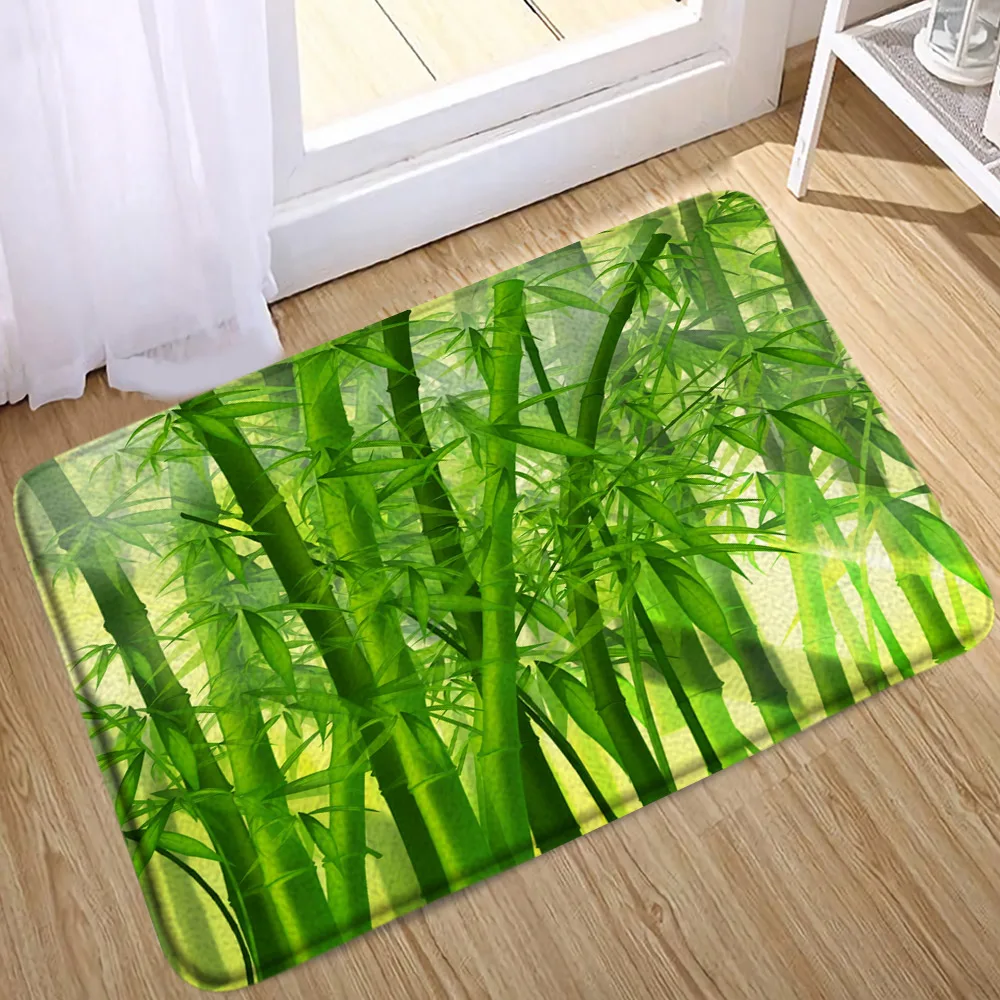 Tapis bambou pour salle de bain - tapis bambou chic